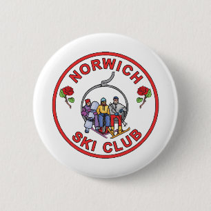 Badge Rond 5 Cm Club de ski de Norwich