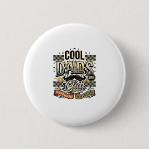 Badge Rond 5 Cm Club des papas cool T-shirt vintage gravure concep