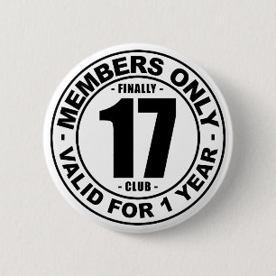 Badge Rond 5 Cm Club enfin 17