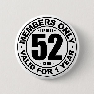 Badge Rond 5 Cm Club enfin 52