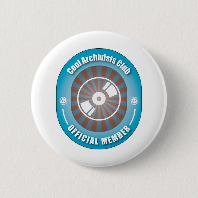 Badge Rond 5 Cm Club frais d'archivistes (Devant)