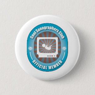 Badge Rond 5 Cm Club frais de Sonographers