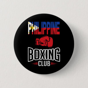 Badge Rond 5 Cm Club philippin de boxe drapeau