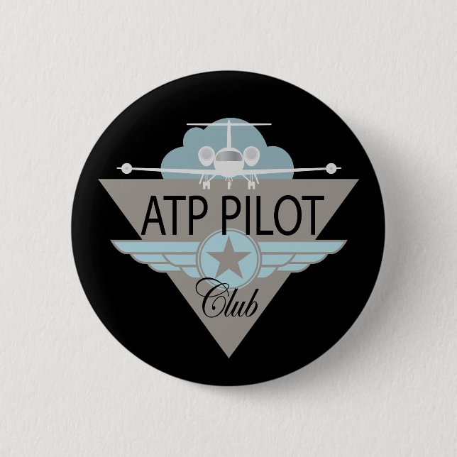 Badge Rond 5 Cm Club pilote d'ATF (Devant)