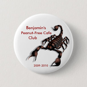 Badge Rond 5 Cm Club Sans Arachide de café