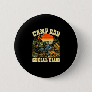 Badge Rond 5 Cm Club social de papa de camping aventure de camping