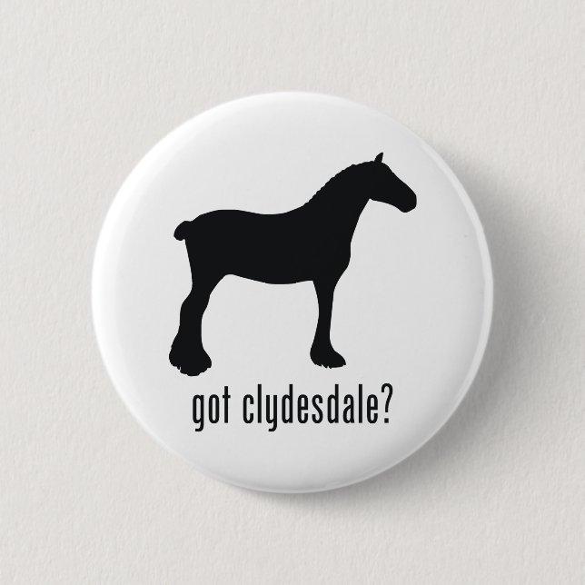 Badge Rond 5 Cm Clydesdale (Devant)