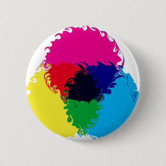Badge Rond 5 Cm CMYK psychédélique