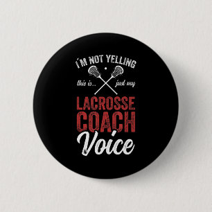 Badge Rond 5 Cm Coaching autocar de crosse Lacrosse Player Quot