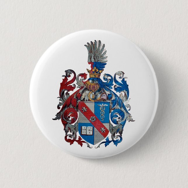 Badge Rond 5 Cm Coat of Arms of the Ludwig Von Mises Family (Devant)