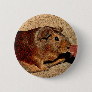 Badge Rond 5 Cm Cobaye de regard de Corkboard