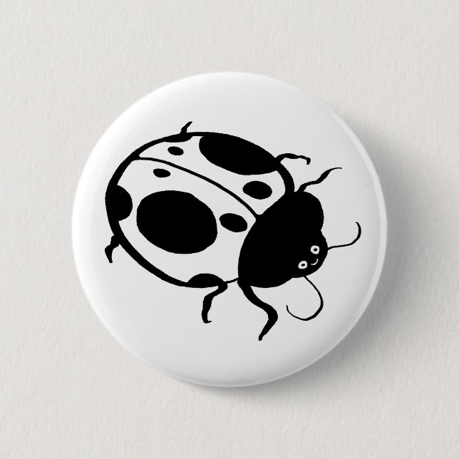 Badge Rond 5 Cm Coccinelle- (Devant)