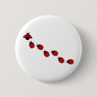 BADGE ROND 5 CM COCCINELLE