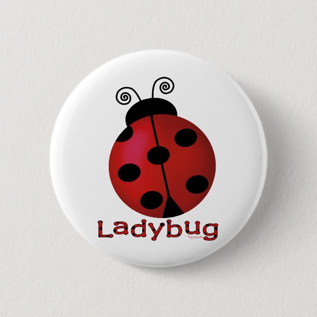 Badge Rond 5 Cm Coccinelle simple (Devant)