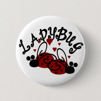 Badge Rond 5 Cm Coccinelles mignonnes