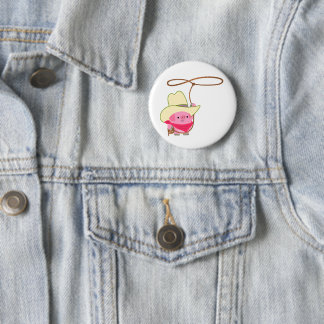 Badge Rond 5 Cm Cochon De Cochon De Coin En Dessin De Cartoon Avec