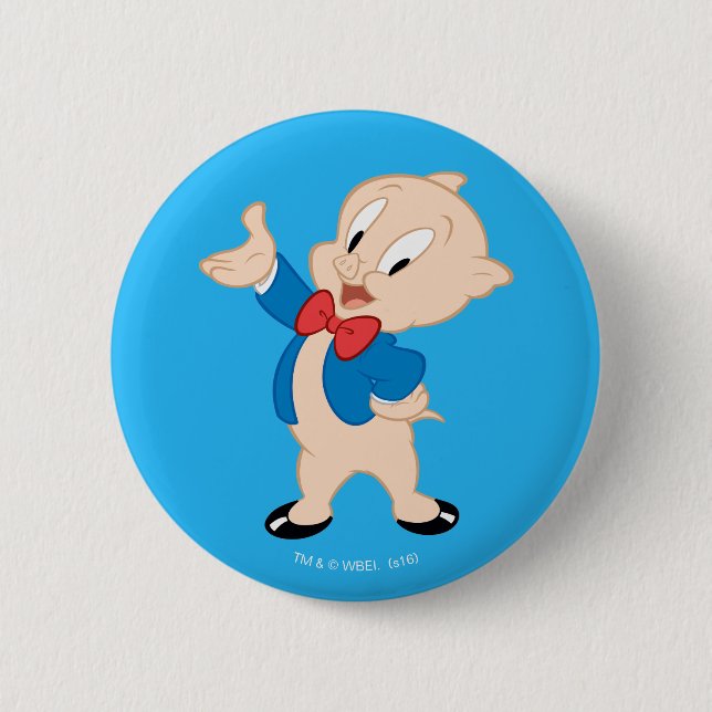 Badge Rond 5 Cm Cochon de porc| Pose classique (Devant)