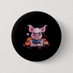 Badge Rond 5 Cm Cochon Halloween Costume Citrouille livre de cuisi