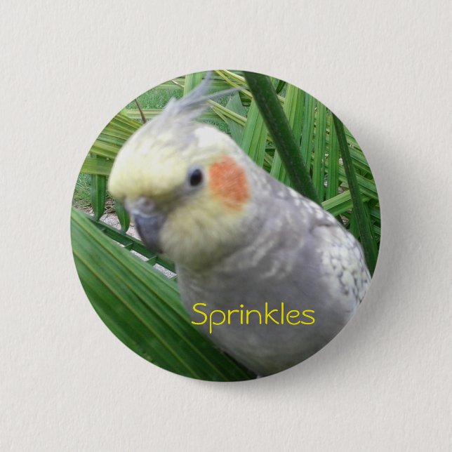 Badge Rond 5 Cm Cockatiel (Devant)