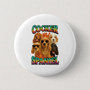 Badge Rond 5 Cm Cocker Spaniel Copy