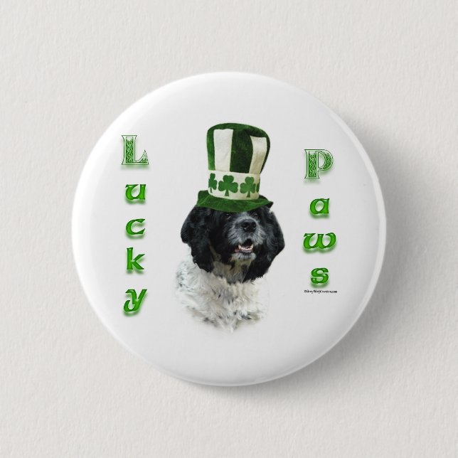 Badge Rond 5 Cm Cocker Spaniel Lucky Paws (Devant)