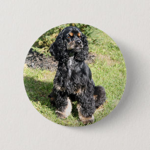 Badge Rond 5 Cm Cocker Spaniel Photo
