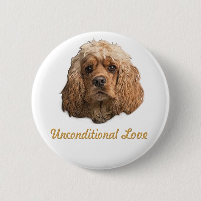 Badge Rond 5 Cm cocker Spaniels (Devant)