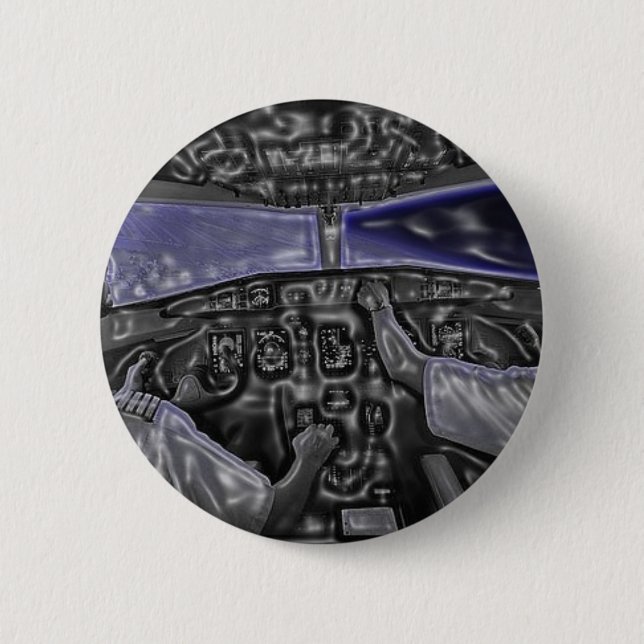 Badge Rond 5 Cm Cockpit (Devant)