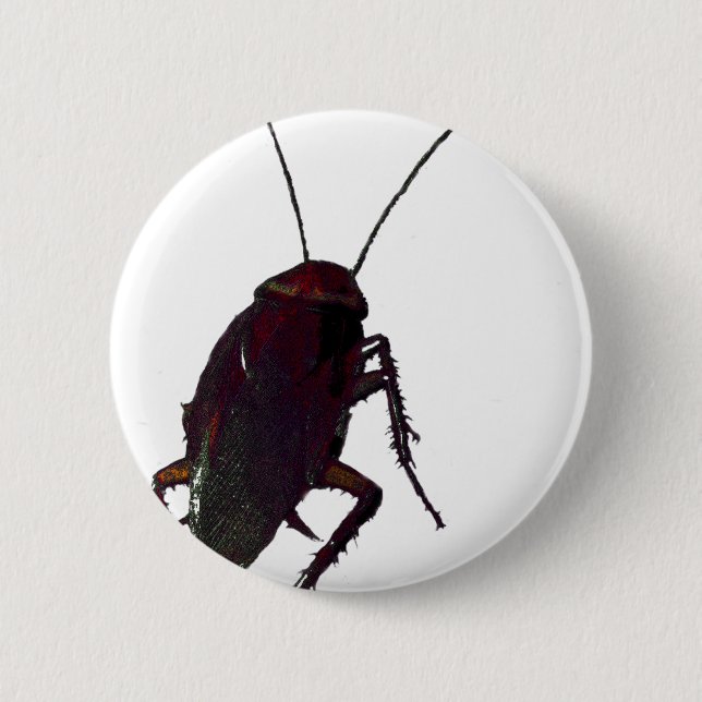 Badge Rond 5 Cm Cockroach croquant (Devant)
