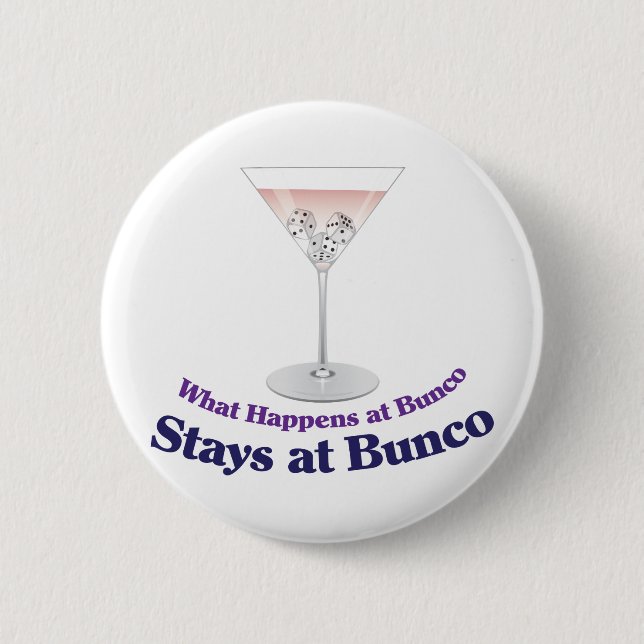 Badge Rond 5 Cm Cocktail Bunco Martini (Devant)