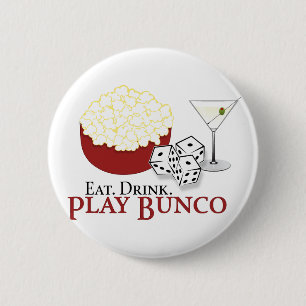 Badge Rond 5 Cm Cocktail Bunco Popcorn