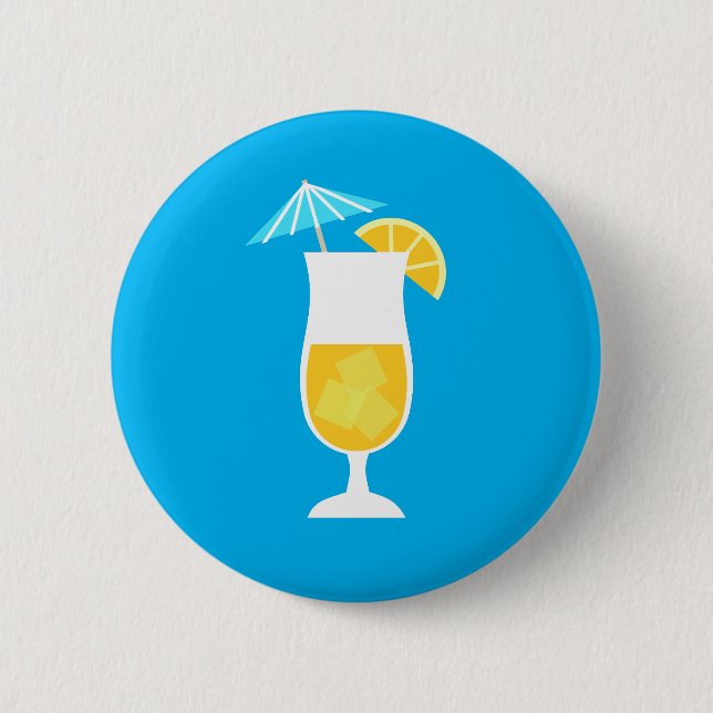 Badge Rond 5 Cm Cocktail orange (Devant)