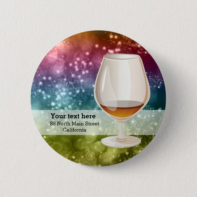 Badge Rond 5 Cm Cocktails (Devant)