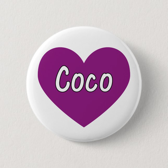 Badge Rond 5 Cm Cocos (Devant)