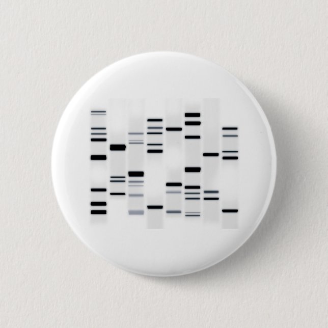 Badge Rond 5 Cm Code ADN noir sur blanc (Devant)