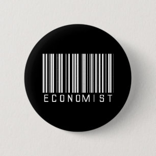 Badge Rond 5 Cm Code barres d'économiste