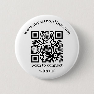 Badge Rond 5 Cm Code QR analysable professionnel