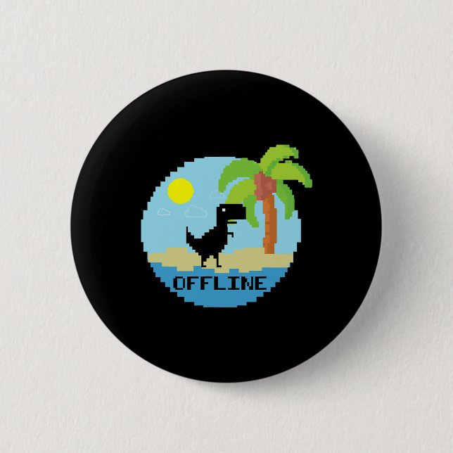 Badge Rond 5 Cm Codeur passionné de technologie de vacances de din (Devant)