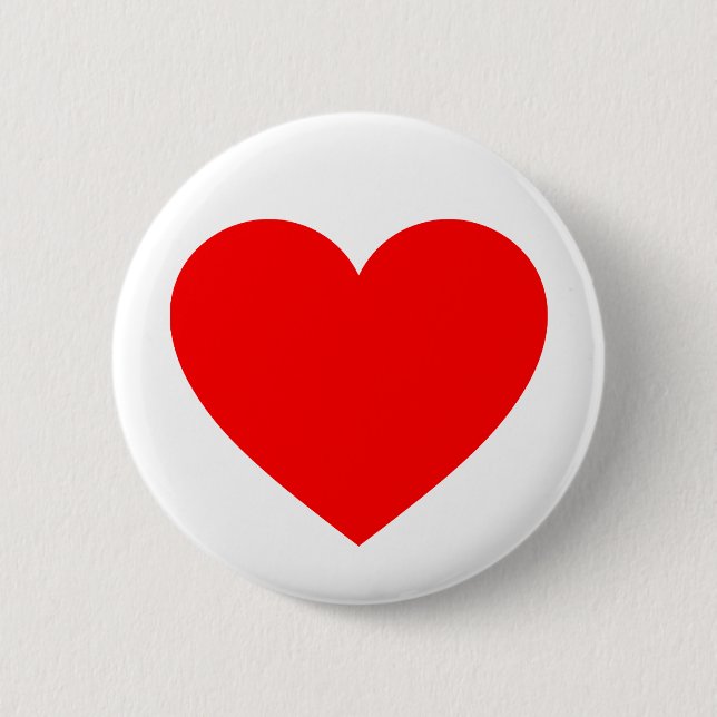 Badge Rond 5 Cm Coeur (Devant)