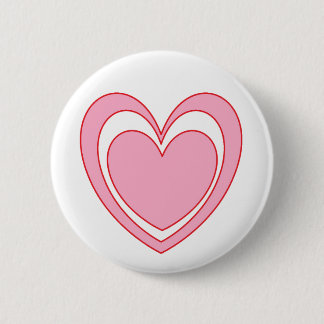 Badge Rond 5 Cm Coeur 2