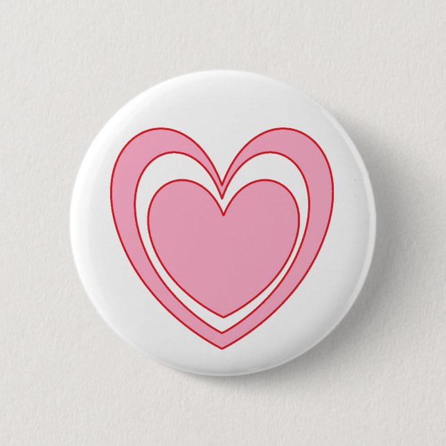 Badge Rond 5 Cm Coeur 2 (Devant)