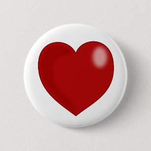 Badge Rond 5 Cm coeur-297249 coeur amour rouge brillant CHUBBY