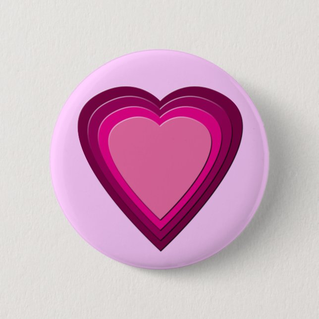 Badge Rond 5 Cm Coeur 5 (Devant)
