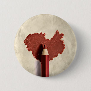 Badge Rond 5 Cm Coeur à motifs dessinés