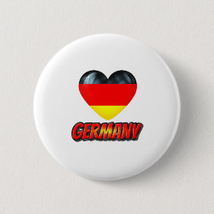 Badge Rond 5 Cm Coeur Allemagne