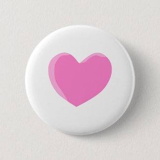 Badge Rond 5 Cm Coeur assez rose d'amour