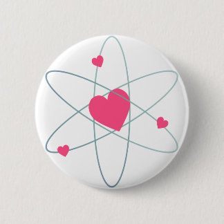 Badge Rond 5 Cm Coeur atomique