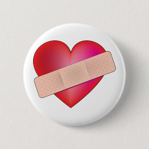 Badge Rond 5 Cm Coeur curatif