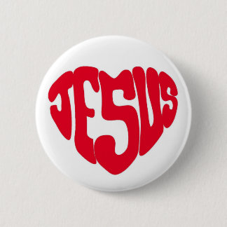 Badge Rond 5 Cm Coeur de Jésus