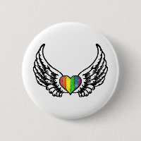Coeur de la fierté GLBT d'arc-en-ciel avec des